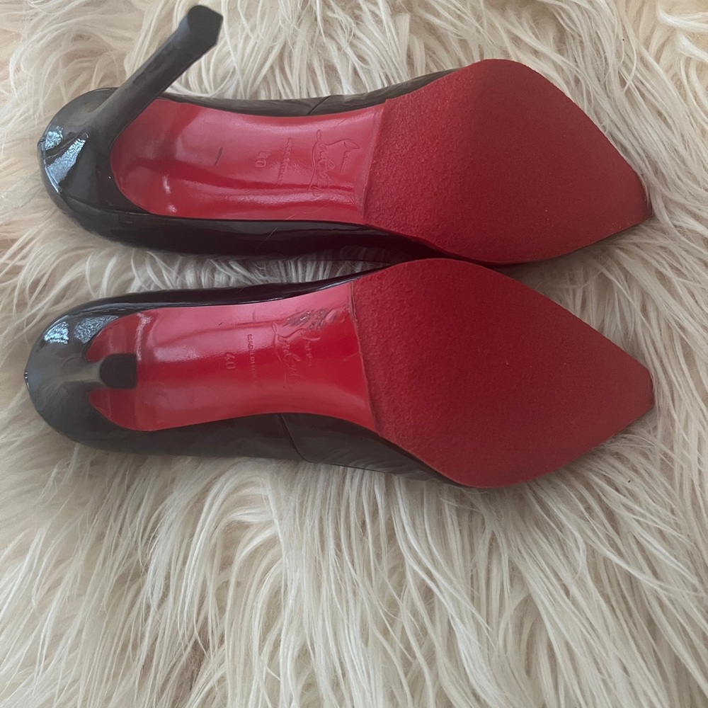 Christian Louboutin Black and Red Stiletto Heels - Picture 6 of 9